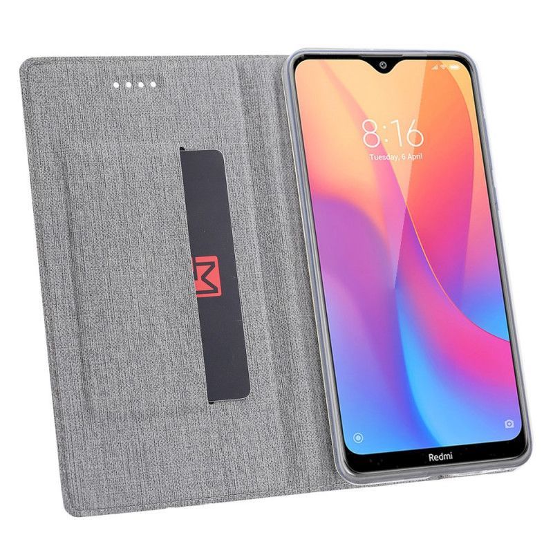 δερματινη θηκη Για Xiaomi Redmi 8A Μαύρο Ανάγλυφη