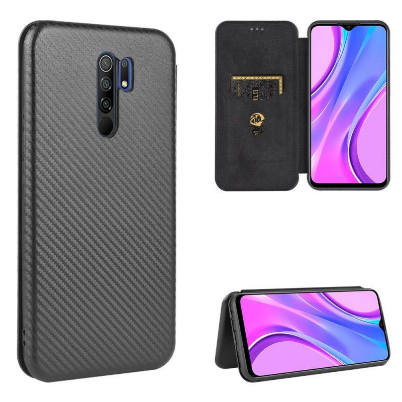 δερματινη θηκη Xiaomi Redmi 9 Μαύρο Έγχρωμη Ανθρακοσιλικόνη