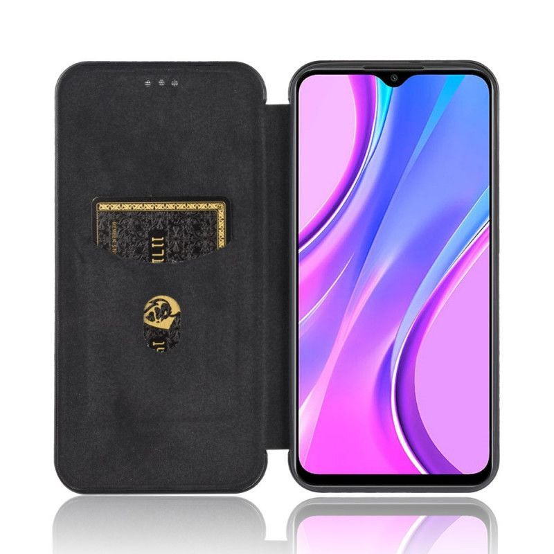 δερματινη θηκη Xiaomi Redmi 9 Μαύρο Έγχρωμη Ανθρακοσιλικόνη