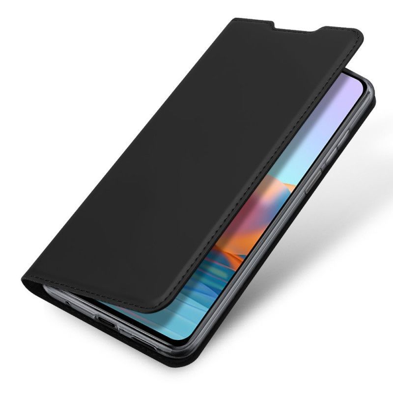 δερματινη θηκη Xiaomi Redmi Note 10 Pro Μαύρο Skin Pro Dux Ducis σιλικόνης