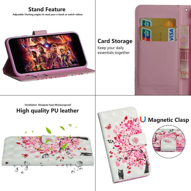 Εξώφυλλο Xiaomi Mi Note 10 / Note 10 Pro Pink Tree