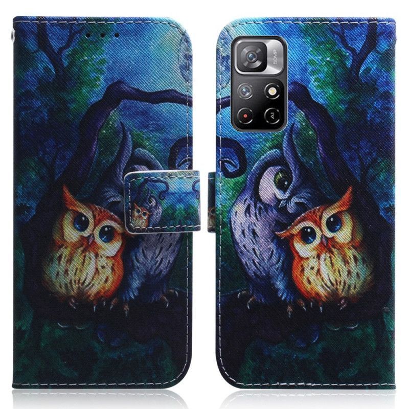 Εξώφυλλο Xiaomi Redmi Note 11 / Poco M4 Pro Owl Painting