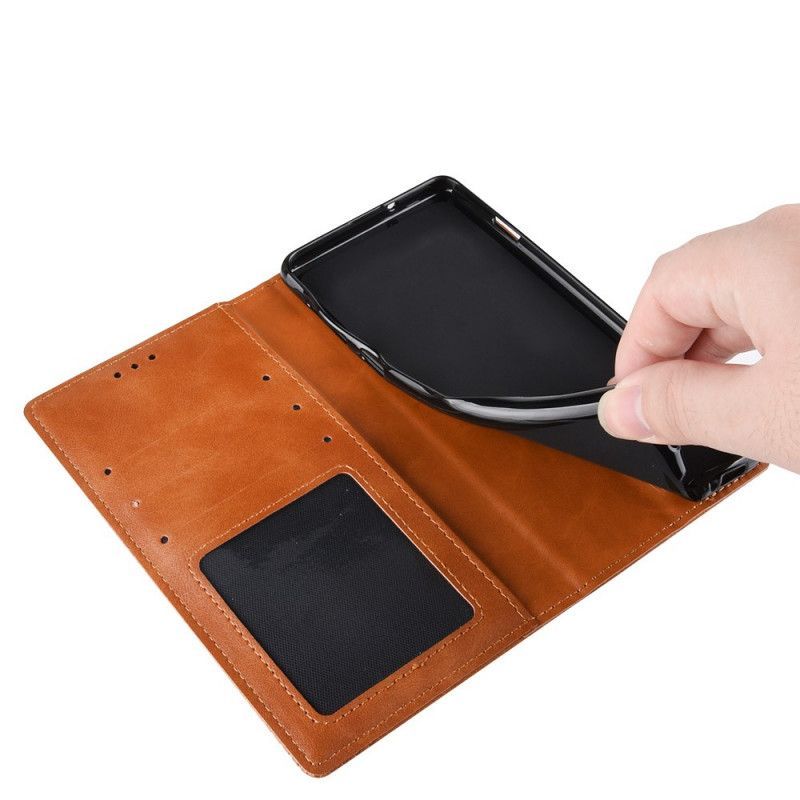 Flip Cover Xiaomi Mi Note 10 / Note 10 Pro Στυλιζαρισμένο Vintage Δερμάτινο Εφέ