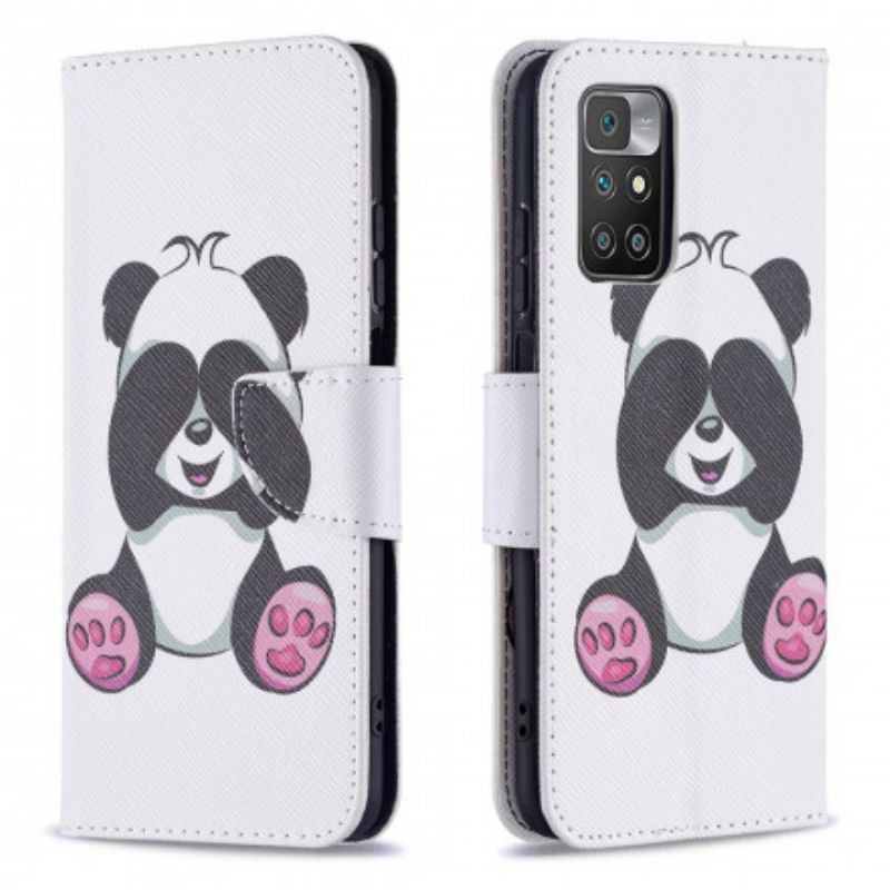 Κάλυμμα Folio Xiaomi Redmi 10 Θήκες Κινητών Διασκεδαστικό Panda