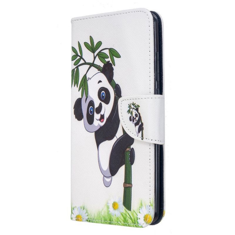 Κάλυμμα Folio Xiaomi Redmi 8 Panda Σε Μπαμπού