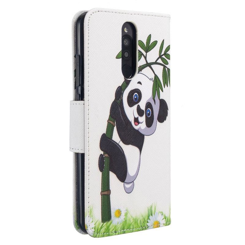 Κάλυμμα Folio Xiaomi Redmi 8 Panda Σε Μπαμπού