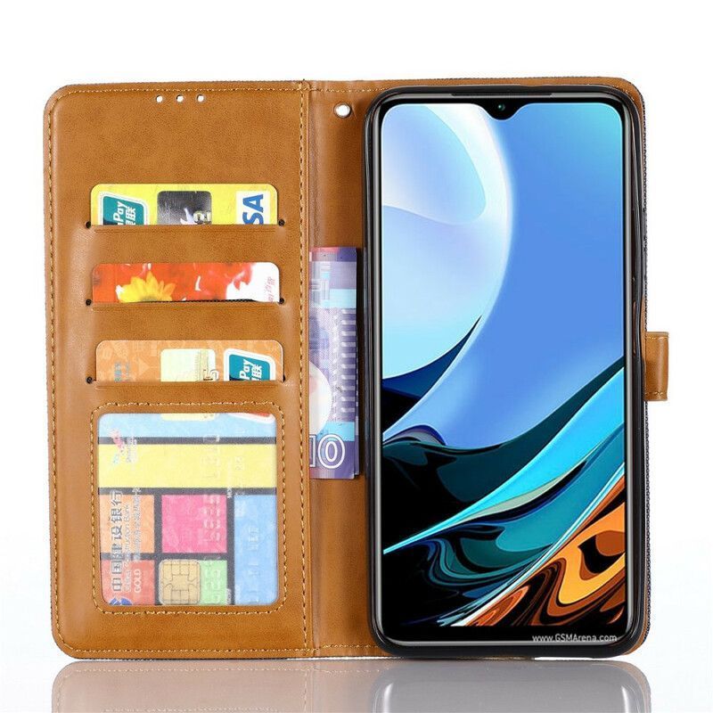 Κάλυμμα Folio Xiaomi Redmi 9T Μαύρο Τζιν