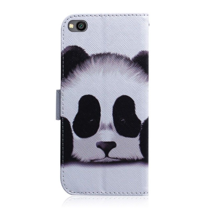 Κάλυμμα Folio Xiaomi Redmi Go Πρόσωπο Panda