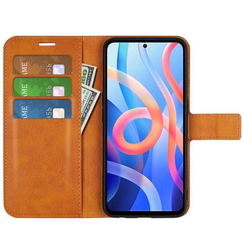 Κάλυμμα Folio Xiaomi Redmi Note 11 / Poco M4 Pro 5G Μαύρο Σχέδιο Ψεύτικο Δέρμα Περισσότερο