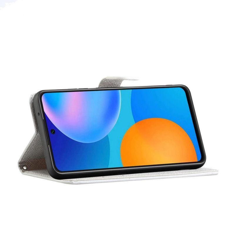 Κάλυμμα Folio Xiaomi Redmi Note 11 / Poco M4 Pro 5G Στρινγκ Διαμαντένιες Πεταλούδες