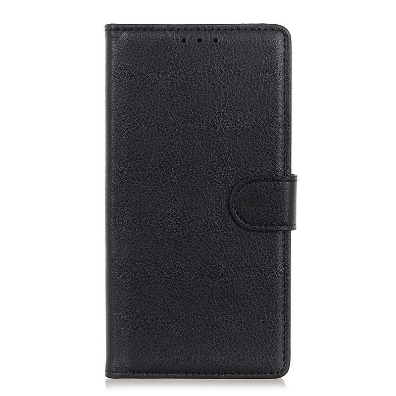 Κάλυμμα Folio Xiaomi Redmi Note 8 Μαύρο Παραδοσιακό Απομίμημα Δέρματος