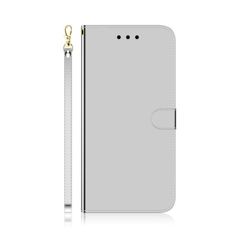 Κάλυμμα Folio Xiaomi Redmi Note 8 Pro Μαύρο Κάλυμμα Καθρέφτη Από Συνθετικό Δέρμα