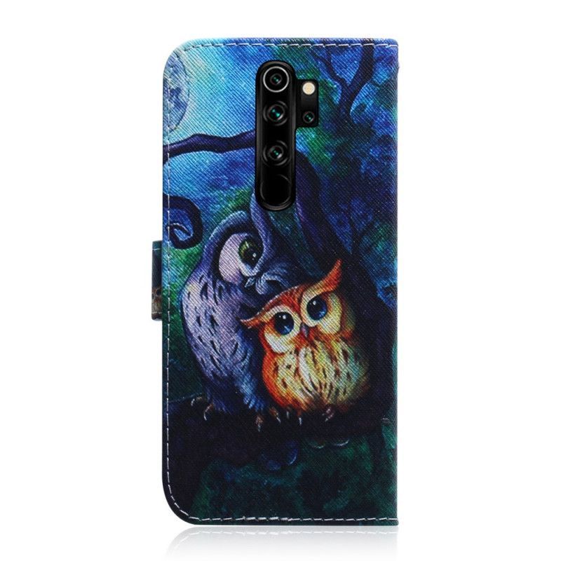 Κάλυμμα Folio Xiaomi Redmi Note 8 Pro Θήκες Κινητών Ζωγραφική Κουκουβάγιων