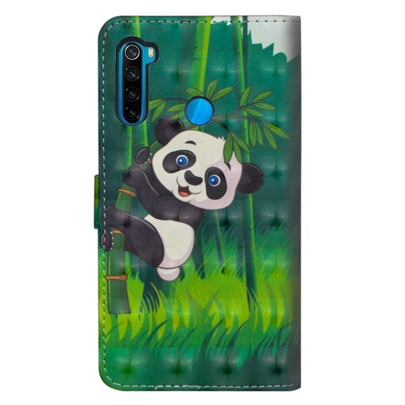 Κάλυμμα Folio Xiaomi Redmi Note 8T Θήκες Κινητών Panda Και Μπαμπού