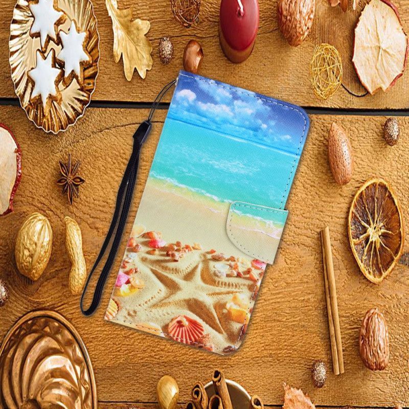 Κάλυμμα Folio Xiaomi Redmi Note 9 Θήκες Κινητών Strappy Beach