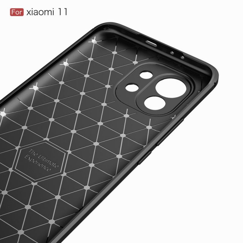 Κάλυμμα Για Xiaomi Mi 11 Μαύρο Βουρτσισμένη Ίνα Άνθρακα