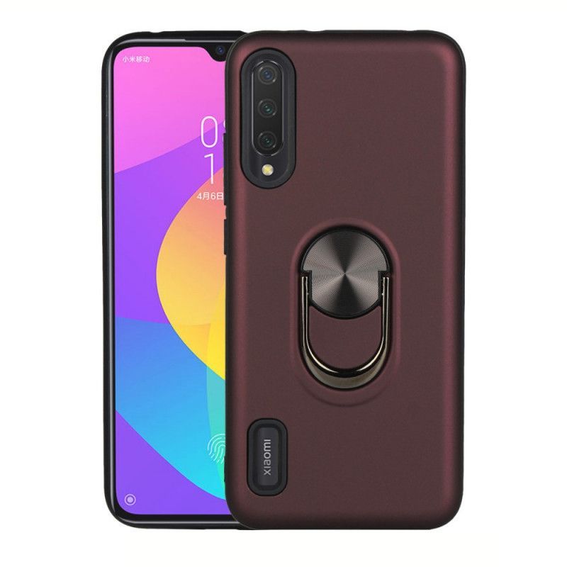 Κάλυμμα Για Xiaomi Mi 9 Lite Μαύρο Αποσπώμενο Με Δακτύλιο Στήριξης