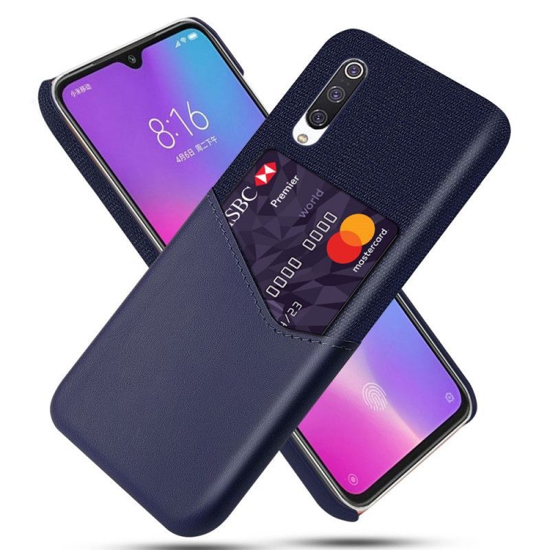 Κάλυμμα Για Xiaomi Mi 9 Lite Μαύρο Κάτοχος Κάρτας Ksq