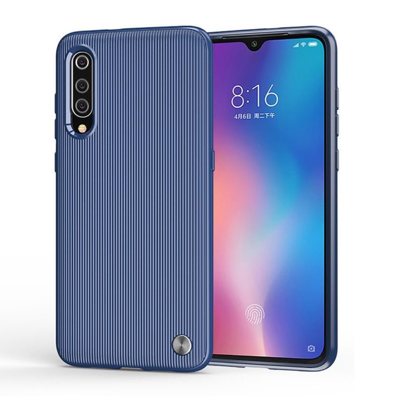 Κάλυμμα Για Xiaomi Mi 9 Μαύρο Ανάγλυφη Σιλικόνη