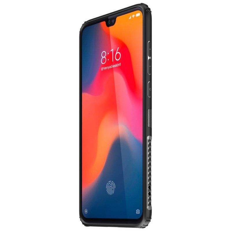 Κάλυμμα Για Xiaomi Mi 9 Πράσινο Δαχτυλίδι Υψηλής Ποιότητας Από Μέταλλο Και Απομίμηση Δέρματος