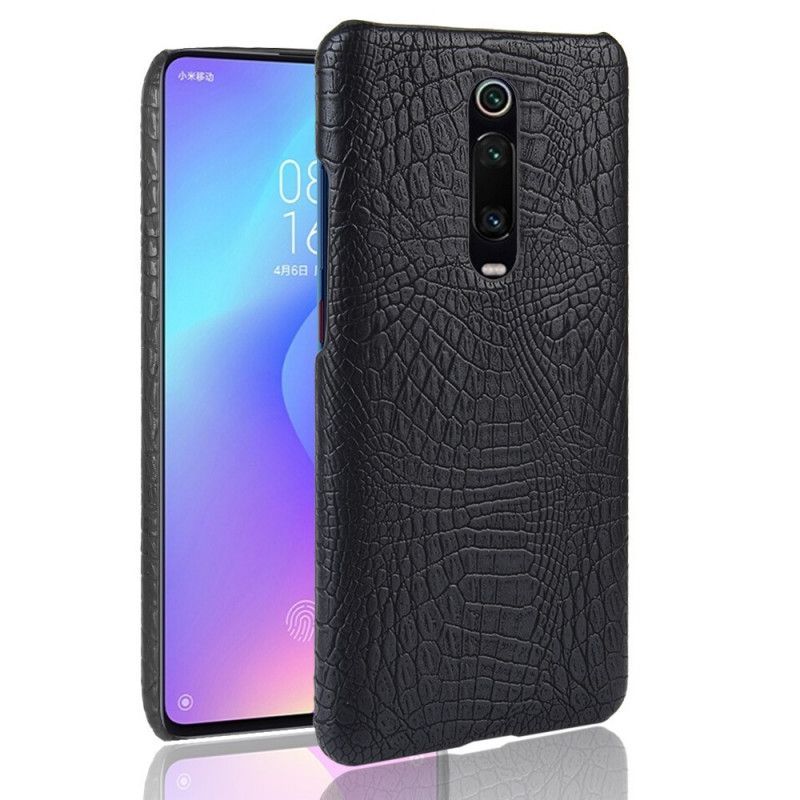 Κάλυμμα Για Xiaomi Mi 9T / Mi 9T Pro Μαύρο Εφέ Δέρματος Κροκόδειλου