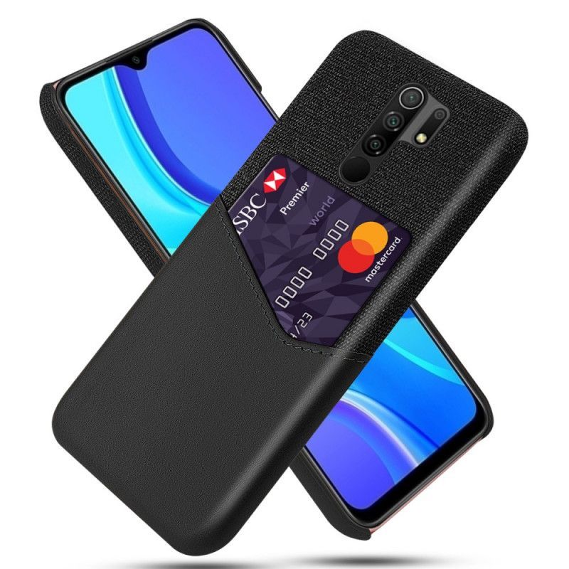 Κάλυμμα Για Xiaomi Redmi 9 Μαύρο Κάτοχος Κάρτας Ksq