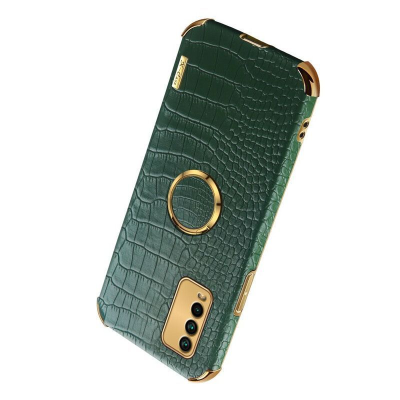 Κάλυμμα Για Xiaomi Redmi 9T Μαύρο X-Case Εφέ Δέρματος Κροκόδειλου