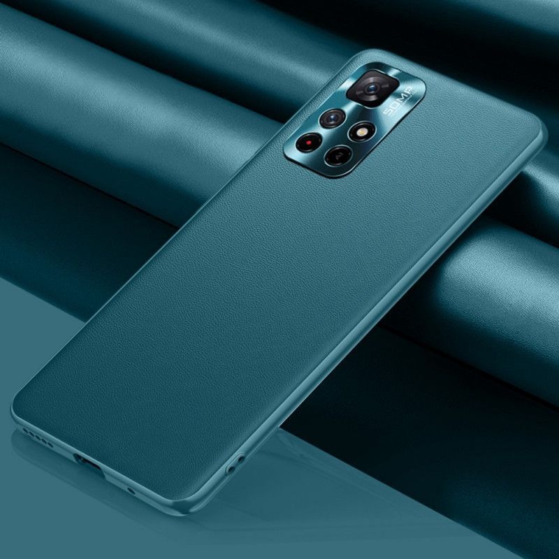 Κάλυμμα Για Xiaomi Redmi Note 11 / Poco M4 Pro 5G Μαύρο Δερμάτινο Εφέ Κύρους