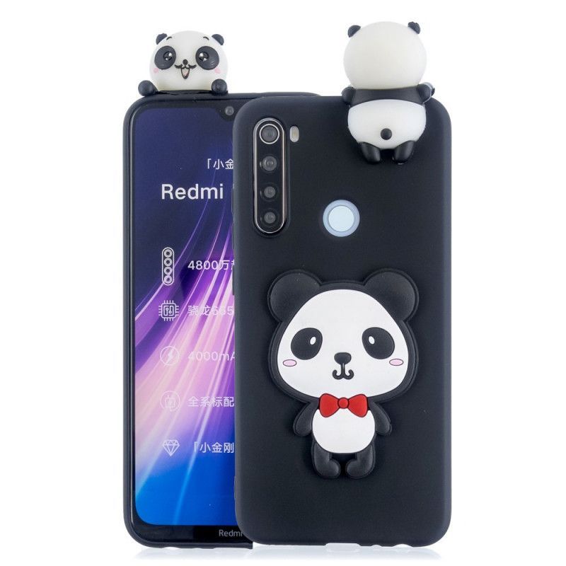 Κάλυμμα Για Xiaomi Redmi Note 8T Μαύρο 3D Panda Μου