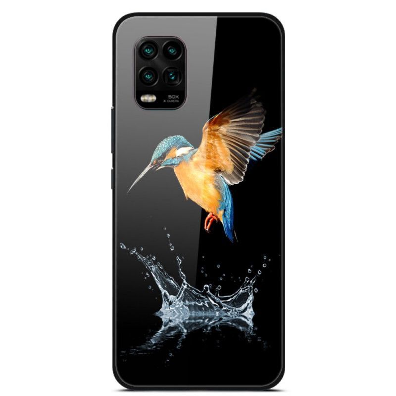 Κάλυμμα Xiaomi Mi 10 Lite Crown Bird Tempered Glass σιλικόνης