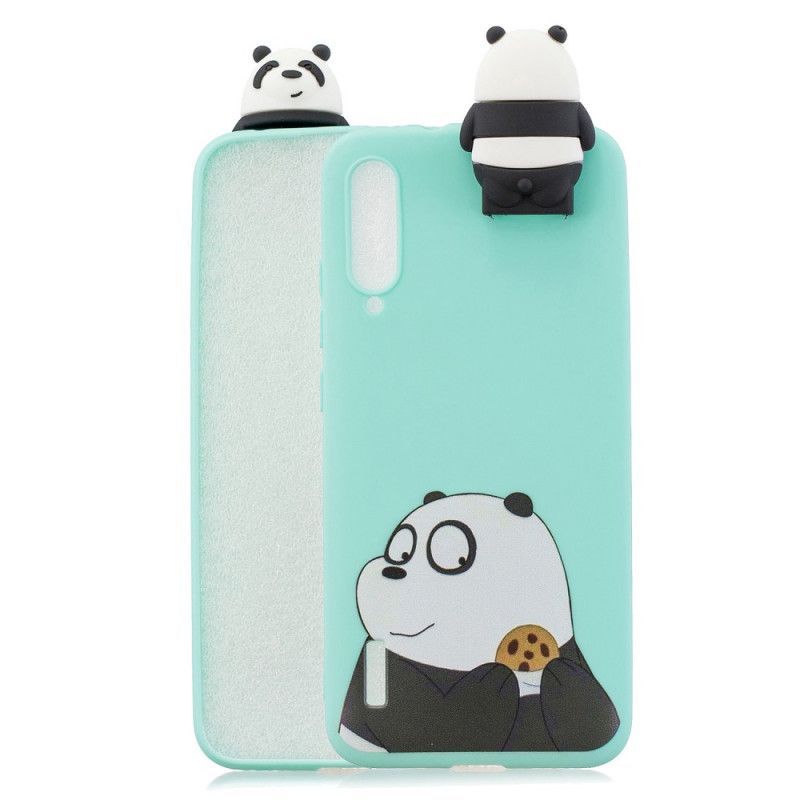 Κάλυμμα Xiaomi Mi 9 Lite 3D Panda Και Μπισκότα σιλικόνης