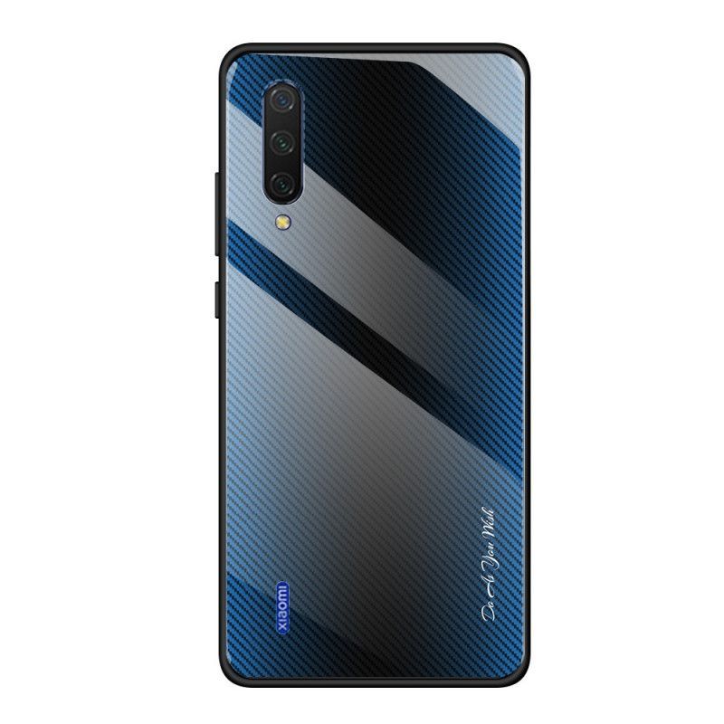 Κάλυμμα Xiaomi Mi 9 Lite Μαύρο Σκληρυμένο Γυαλί Από Ανθρακονήματα