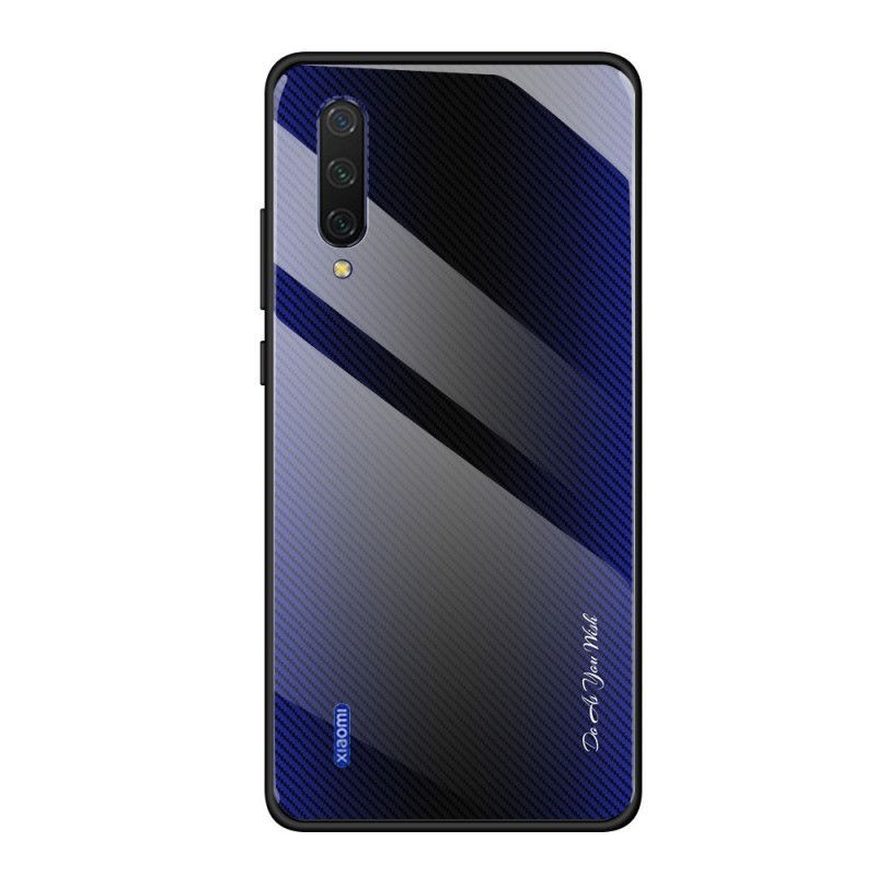 Κάλυμμα Xiaomi Mi 9 Lite Μαύρο Σκληρυμένο Γυαλί Από Ανθρακονήματα