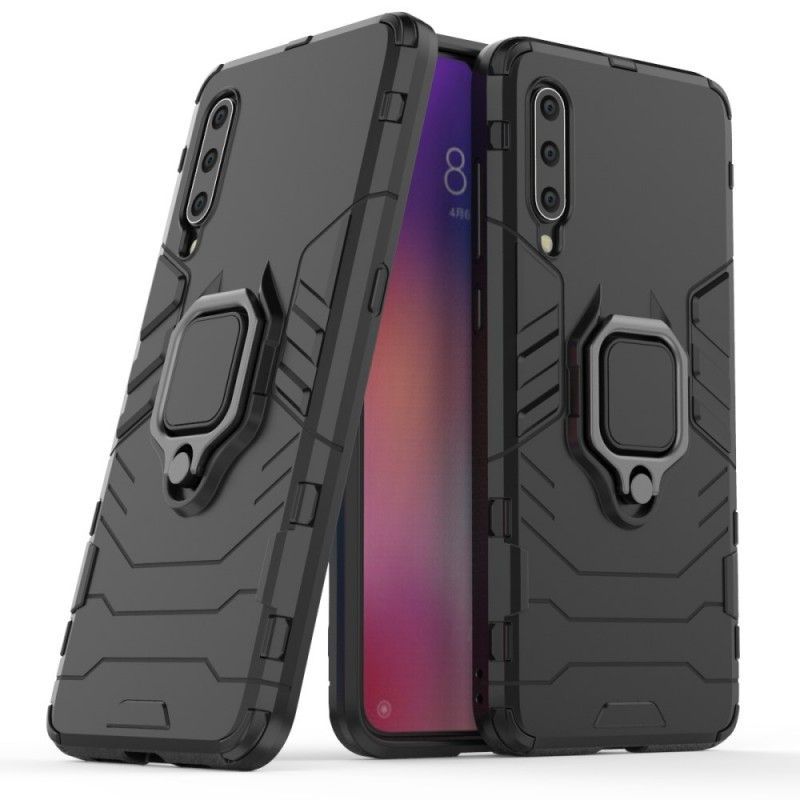 Κάλυμμα Xiaomi Mi 9 Μαύρο Ανθεκτικός Δακτύλιος