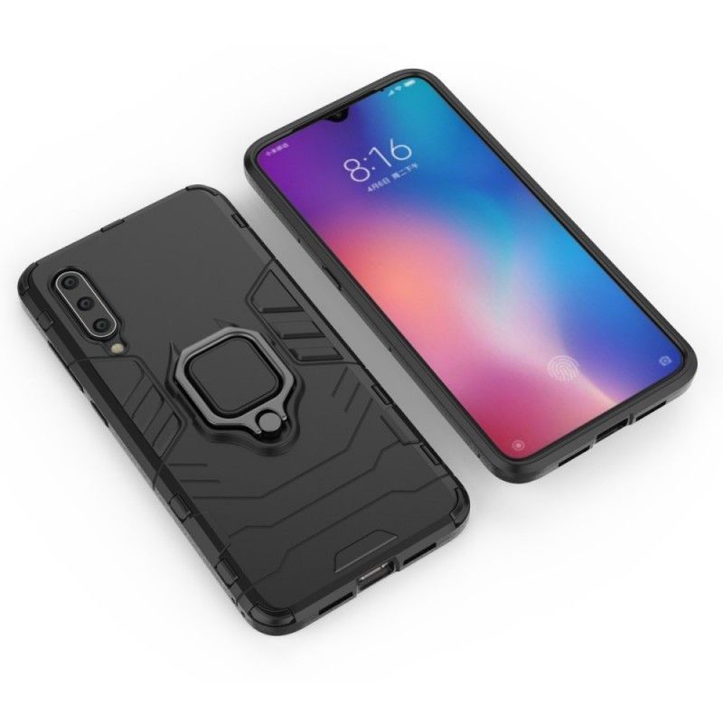 Κάλυμμα Xiaomi Mi 9 Μαύρο Ανθεκτικός Δακτύλιος