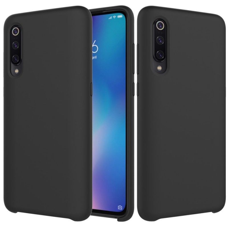 Κάλυμμα Xiaomi Mi 9 Μαύρο Υγρό Σιλικόνης