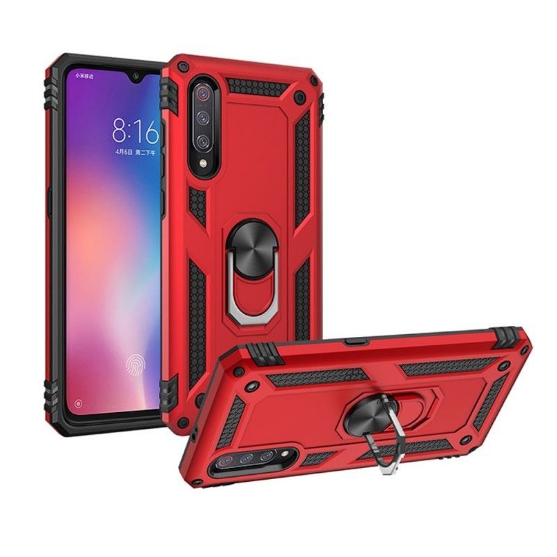 Κάλυμμα Xiaomi Mi 9 Ροζ Χρυσός Premium Δαχτυλίδι σιλικόνης