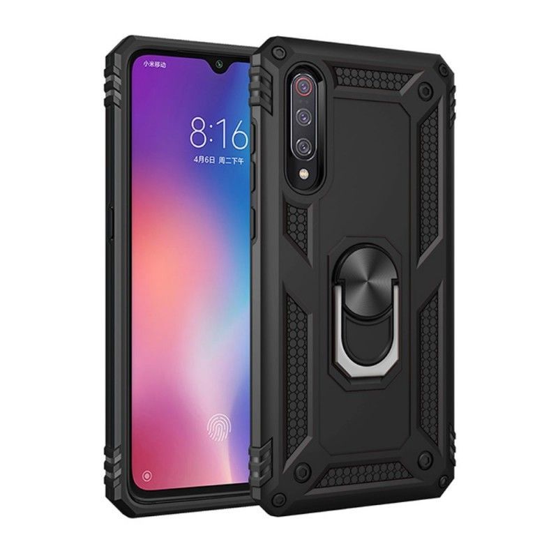 Κάλυμμα Xiaomi Mi 9 Ροζ Χρυσός Premium Δαχτυλίδι σιλικόνης