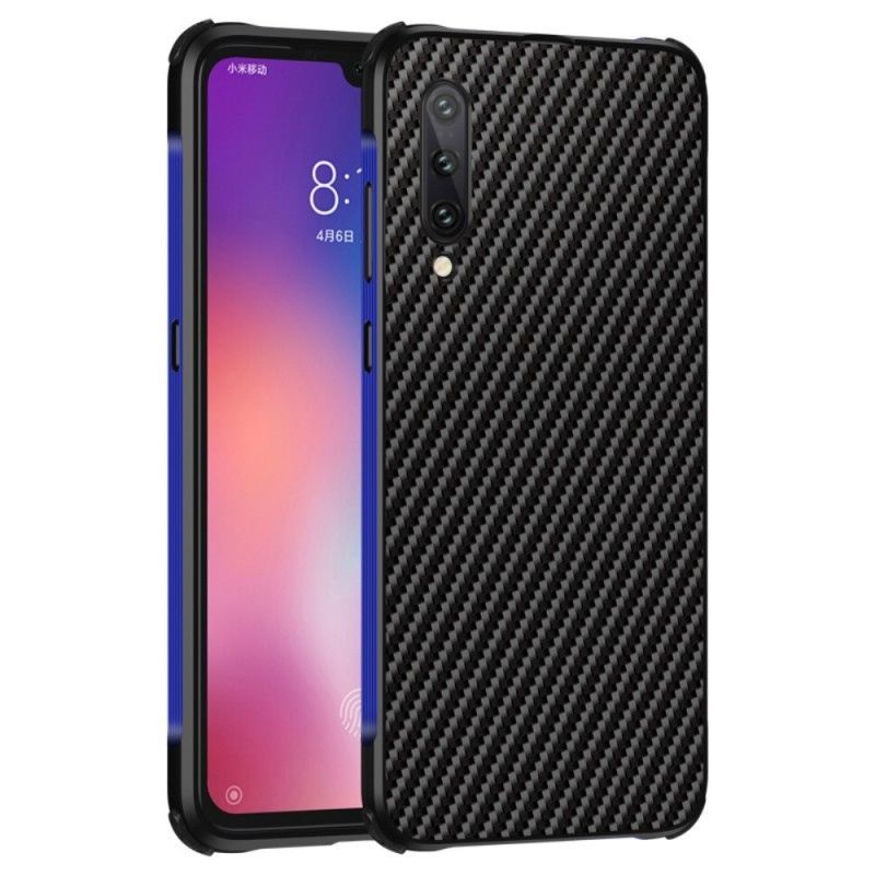 Κάλυμμα Xiaomi Mi 9 Σκούρο Μπλε Ανθρακονήματα Και Μέταλλο