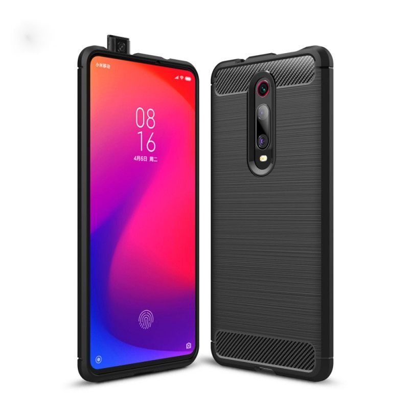 Κάλυμμα Xiaomi Mi 9T / Mi 9T Pro Μαύρο Βουρτσισμένη Ίνα Άνθρακα