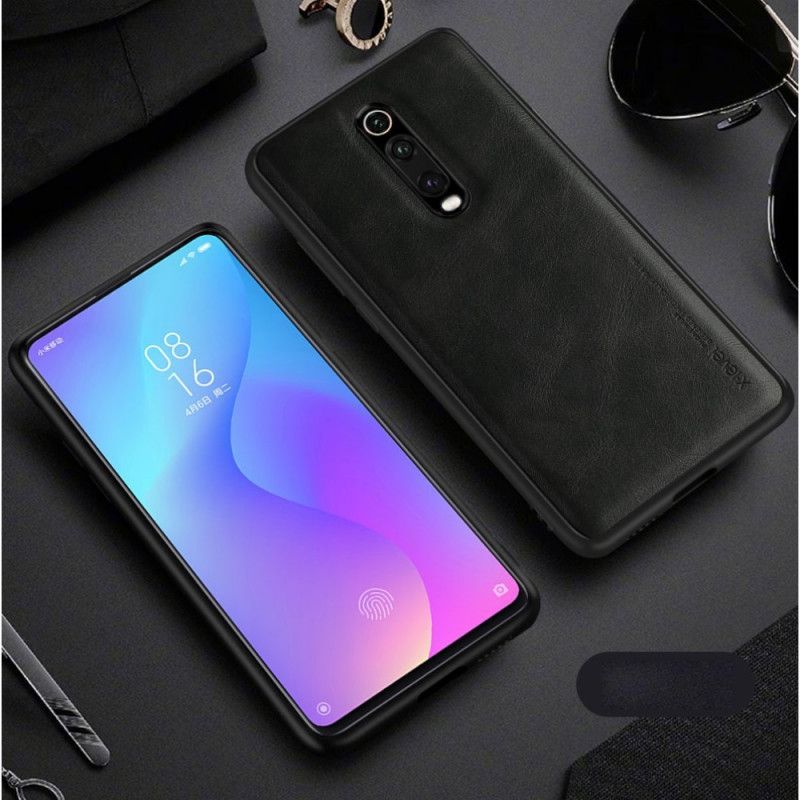 Κάλυμμα Xiaomi Mi 9T / Mi 9T Pro Μαύρο Vintage Δερμάτινο Εφέ