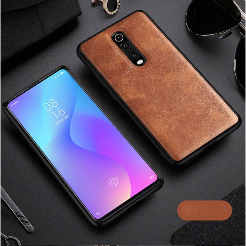 Κάλυμμα Xiaomi Mi 9T / Mi 9T Pro Μαύρο Vintage Δερμάτινο Εφέ