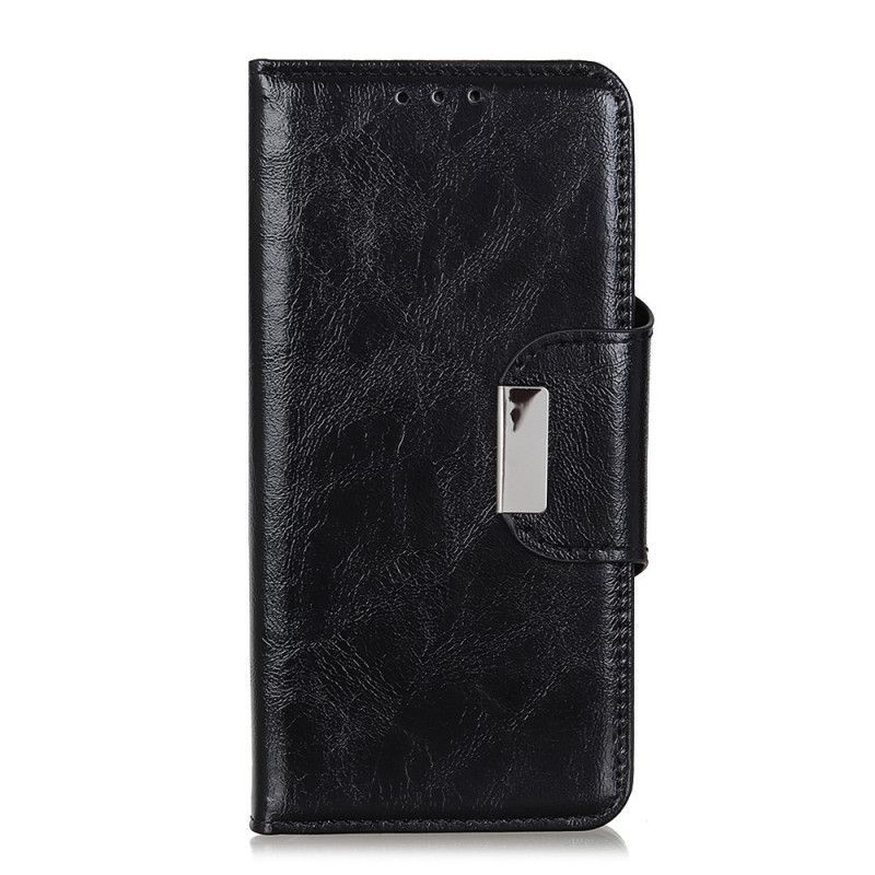 Κάλυμμα Xiaomi Poco X3 Μαύρο Faux Leather 6 Θήκη Καρτών