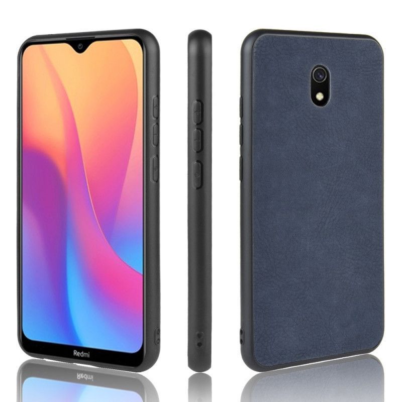 Κάλυμμα Xiaomi Redmi 8A Γκρι Premium Δερμάτινο Εφέ