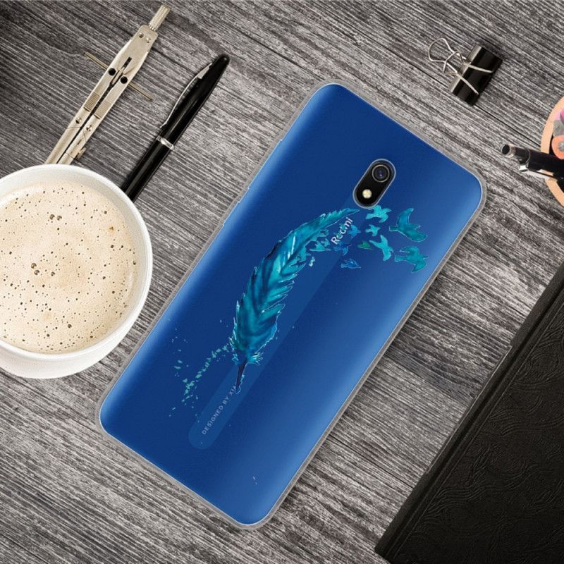 Κάλυμμα Xiaomi Redmi 8A Όμορφο Μπλε Φτερό