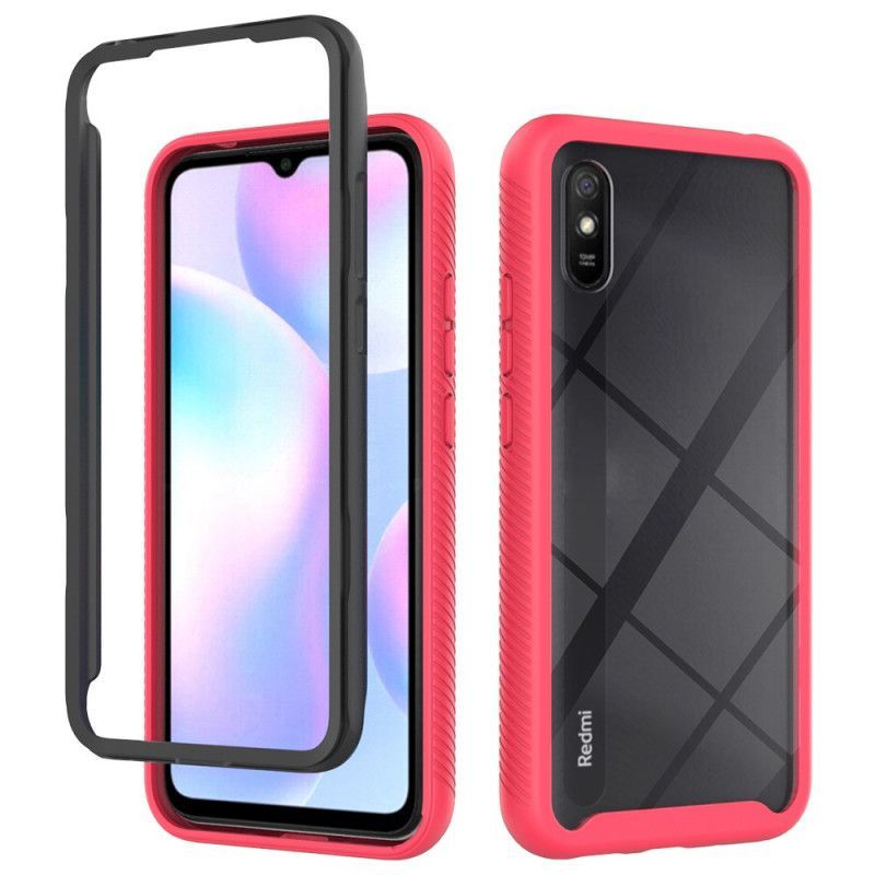 Κάλυμμα Xiaomi Redmi 9A Μαύρο Άκρες Υβριδικής Σιλικόνης