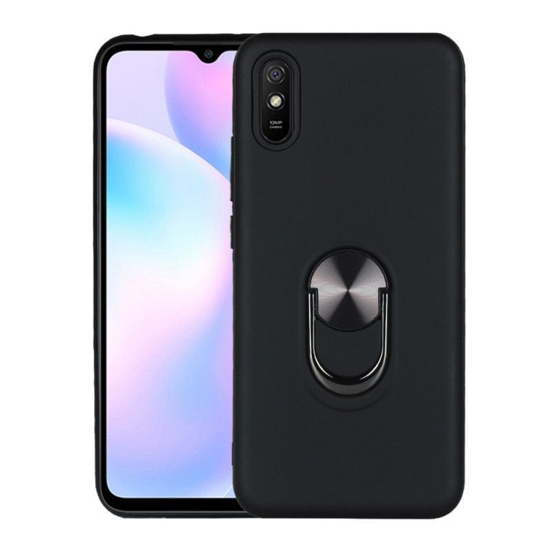 Κάλυμμα Xiaomi Redmi 9A Μαύρο Αποσπώμενο Με Δακτύλιο Στήριξης