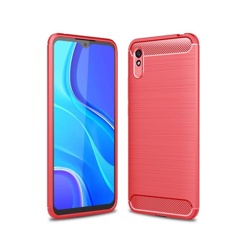 Κάλυμμα Xiaomi Redmi 9A Μαύρο Βουρτσισμένη Ίνα Άνθρακα Πρωτότυπος