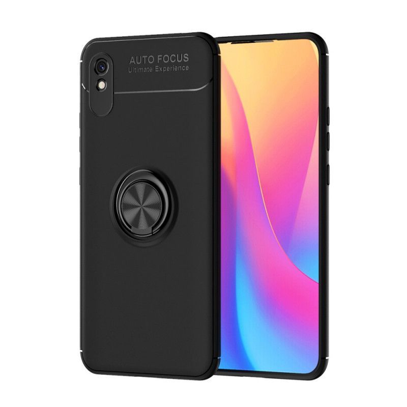 Κάλυμμα Xiaomi Redmi 9A Μαύρο Περιστρεφόμενος Δακτύλιος