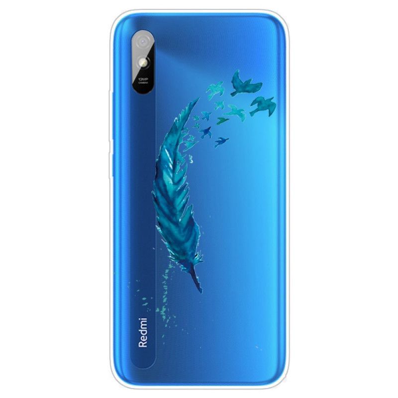 Κάλυμμα Xiaomi Redmi 9A Θήκες Κινητών Όμορφο Μπλε Φτερό